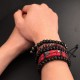 4 Sets Braided Leather Bracelets For Men Women Multilayered Viking Tribal Bracelets Beads Hemp Faux Leather Wristbands Punk Adjustable 4 Sets Braided Leather Bracelets For Men Women Multilayered Viking Tribal Bracelets Beads Hemp Faux Leather Wristbands Punk Adjustable